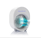 Mini-Climatiseur Humidificateur à Ultrasons Koolizer InnovaGoods avec LED – Portable, Silencieux, 3 Vitesses - Fondaxia