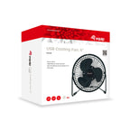 Ventilateur de Bureau Equip Noir 6’’ – Ventilateur USB Compact pour Ordinateur et Bureau - Fondaxia