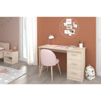 Bureau Essentielle - Panneaux de particules - Beige clair - L 121 x P 55 x H 74 cm - PARISOT - Fondaxia