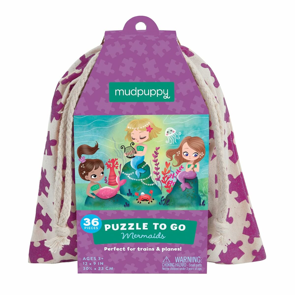 Puzzle Mermaids To Go Jeu Educatif Et Ludique Pour Enfants - 36 pièces - Anglais