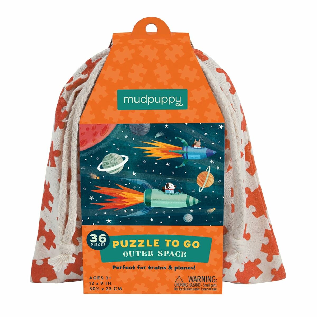Puzzle To Go Outer Space - Jeu Educatif Et Ludique Pour Enfants - 36 pièces - Anglais