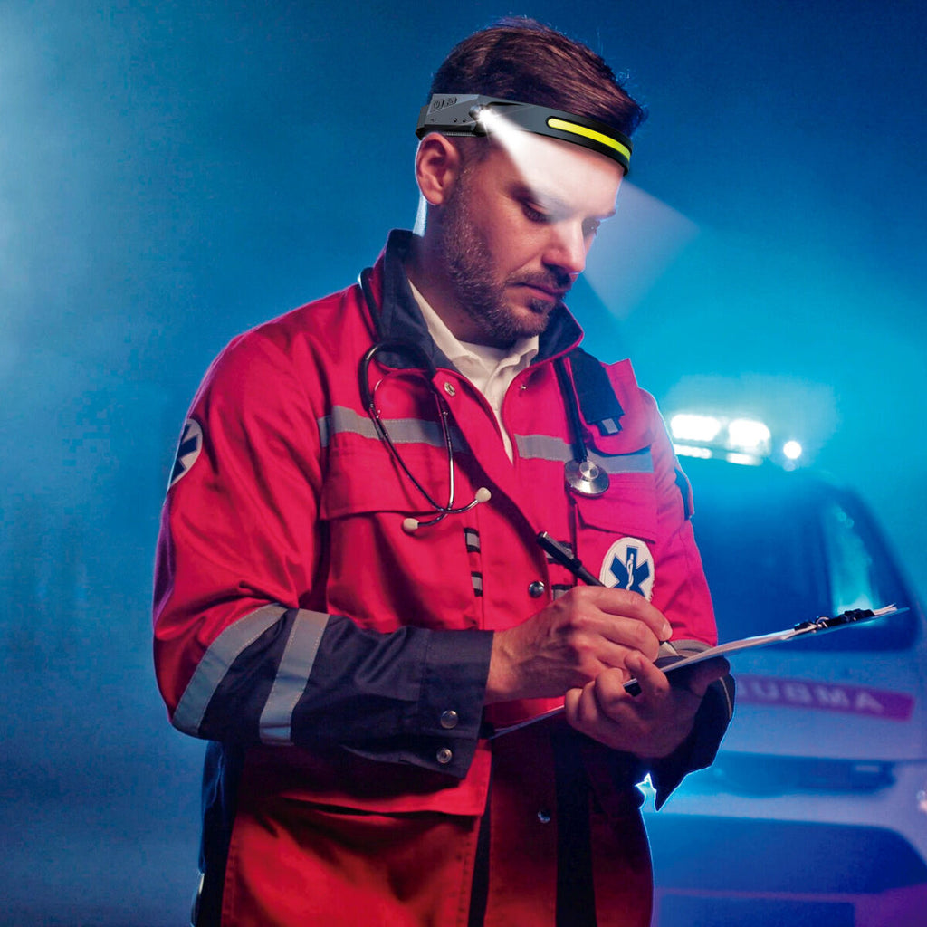 Lampe Frontale LED Rechargeable et Réglable Velamp 5 W 350 lm