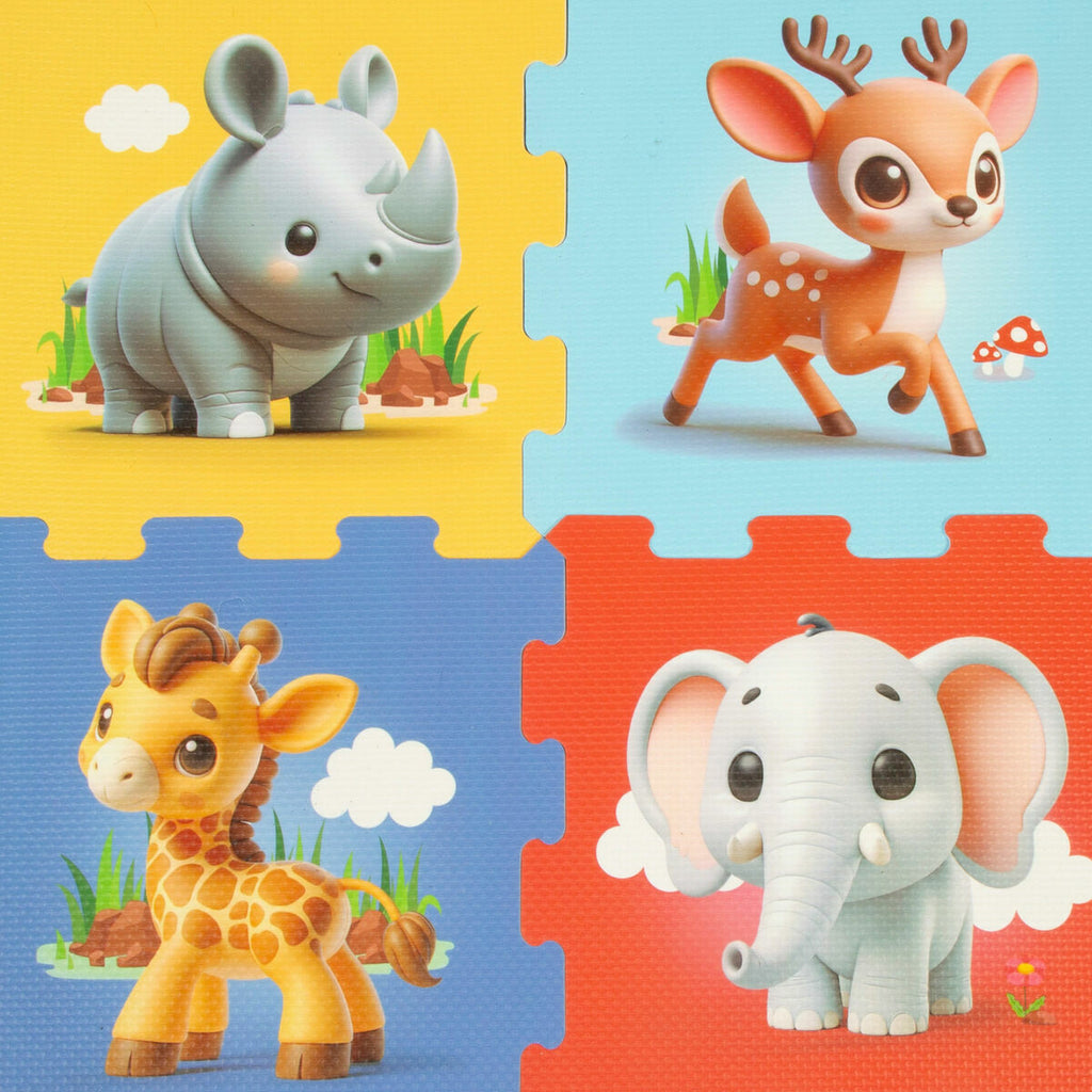 Puzzle Colorbaby 120 x 60 cm Multicouleur animaux 8 Pièces - Fondaxia