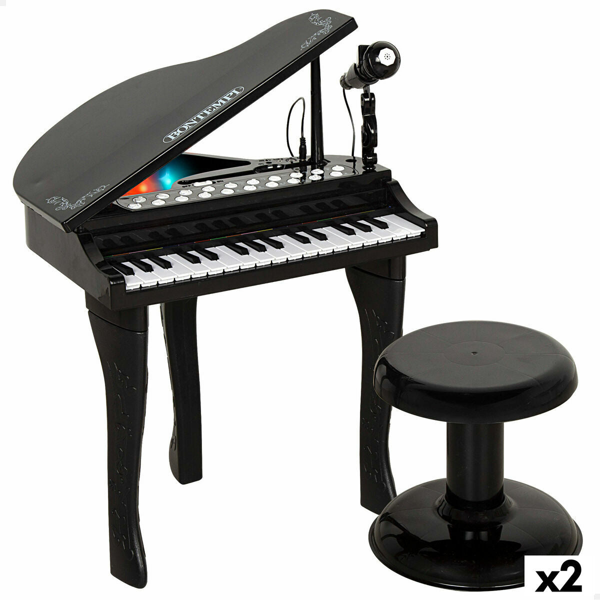 Piano Éducatif Apprentissage Bontempi 40 x 62 x 33 cm (2 Unités)