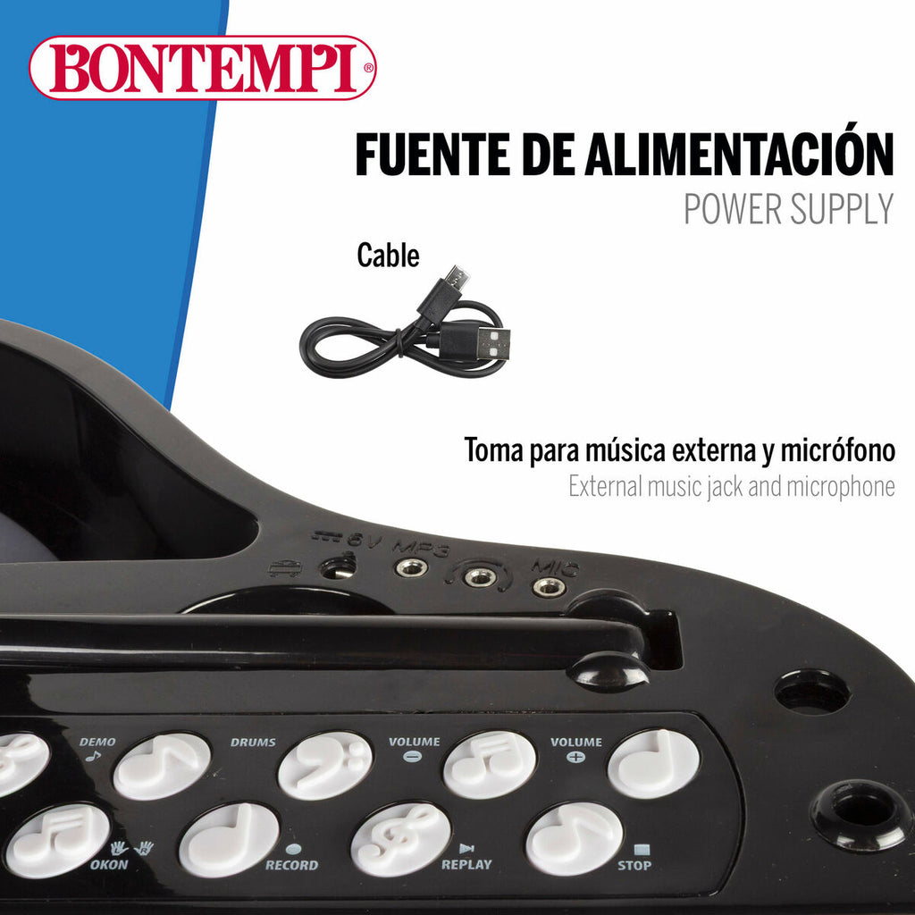 Piano Éducatif Apprentissage Bontempi 40 x 62 x 33 cm (2 Unités)