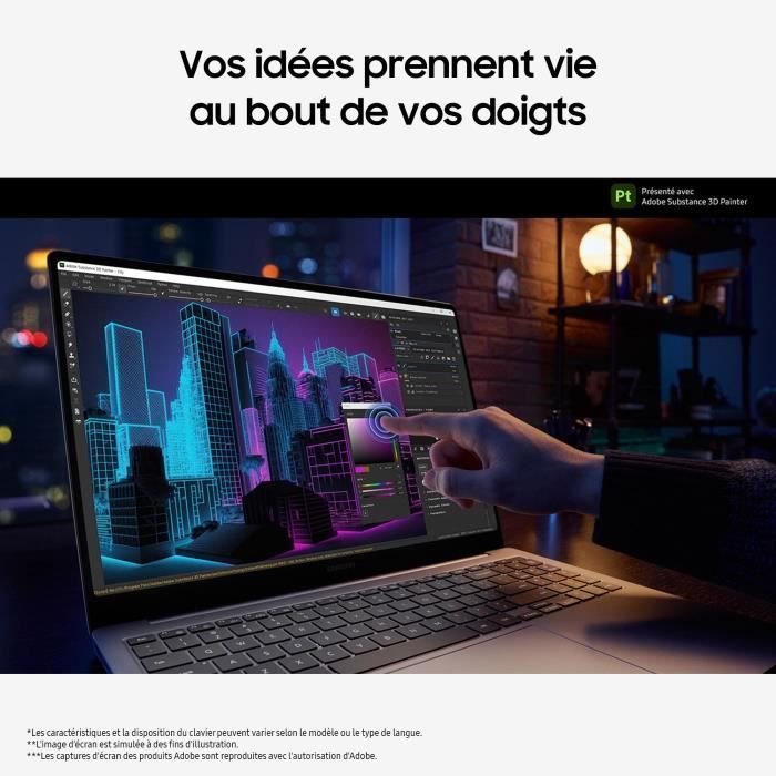 PC Portable - SAMSUNG - Galaxy Book4 Ultra - 16'' - i7 155H - 32Go - 1To SSD - RTX 4050 - AZERTY - Gris - Fondaxia