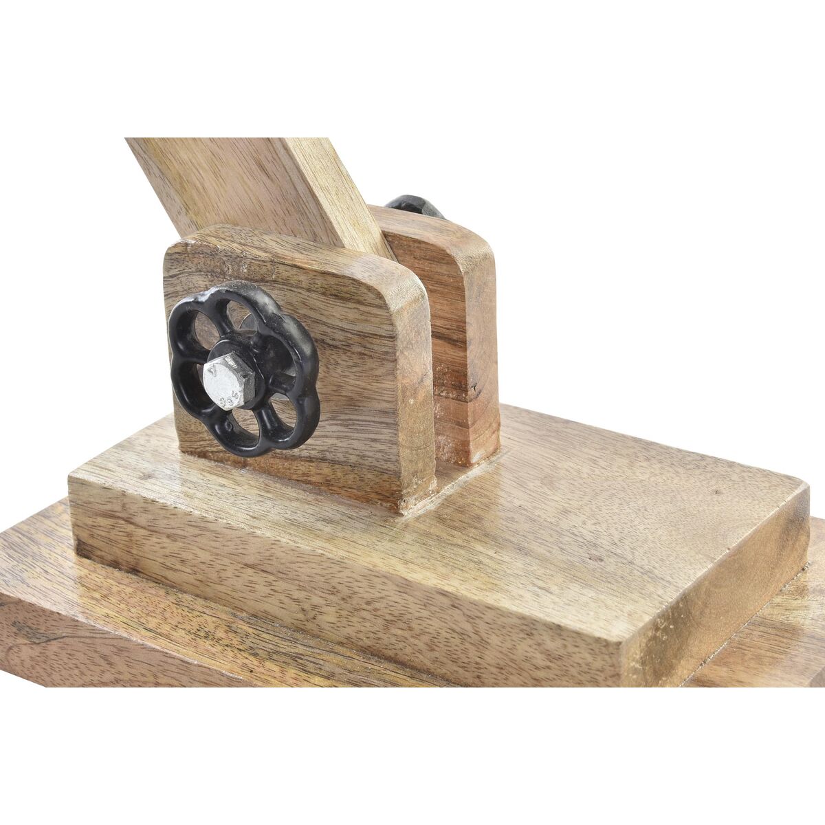 Lampe de bureau DKD Home Decor Métal Bois de manguier 50 W 220 V 50 x 15 x 65 cm