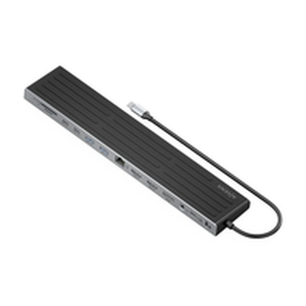 Hub USB Aisens ASUC-13P042-GR Gris 100 W