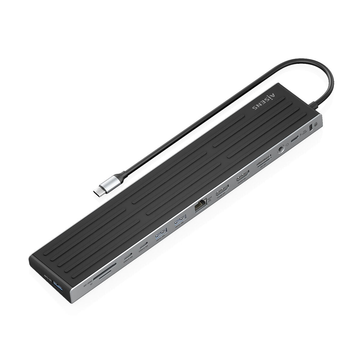 Hub USB Aisens ASUC-13P042-GR Gris 100 W