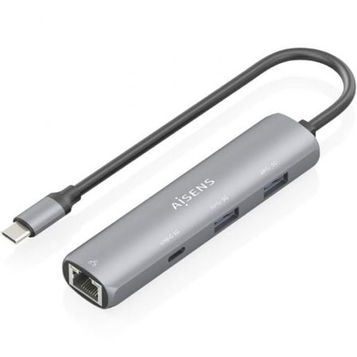 Hub USB Aisens ASUC-4P039-GR Gris
