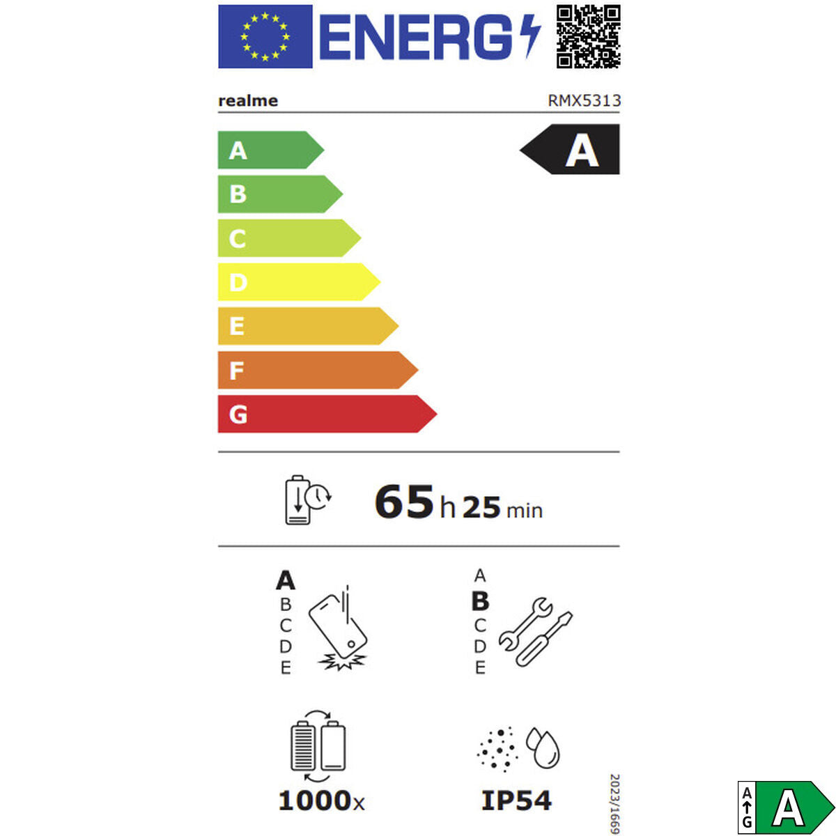 Smartphone Realme NOTE 70T Octa Core 4 GB RAM 256 Go Doré 6,74" Double Sim - Prise EU