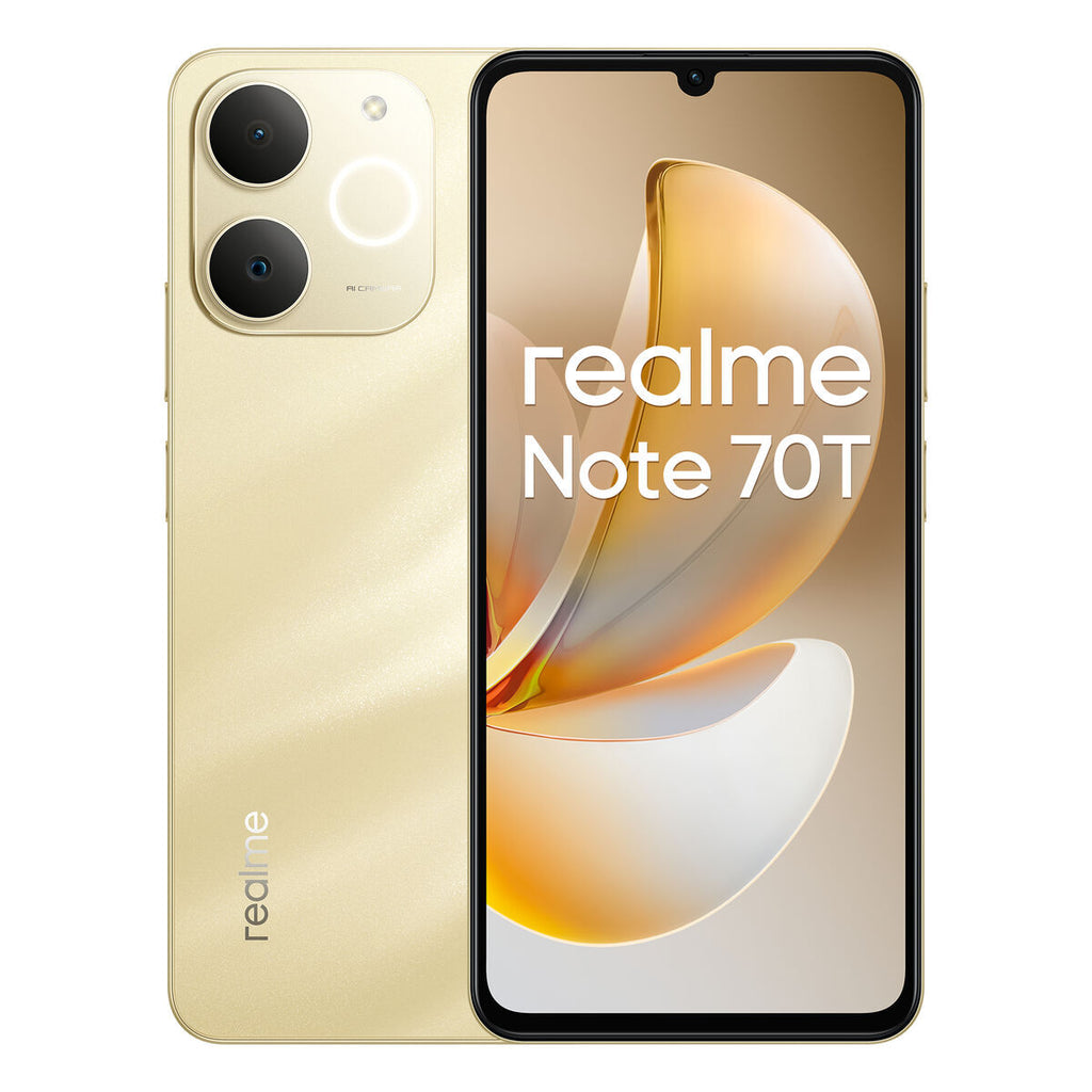 Smartphone Realme NOTE 70T Octa Core 4 GB RAM 256 Go Doré 6,74" Double Sim - Prise EU