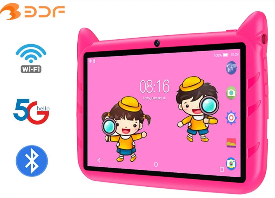 Tablette Enfant BDF 7” – Android 13 – 4 Go RAM – 64 Go – Double Caméra – Wi-Fi – Ultra Fine