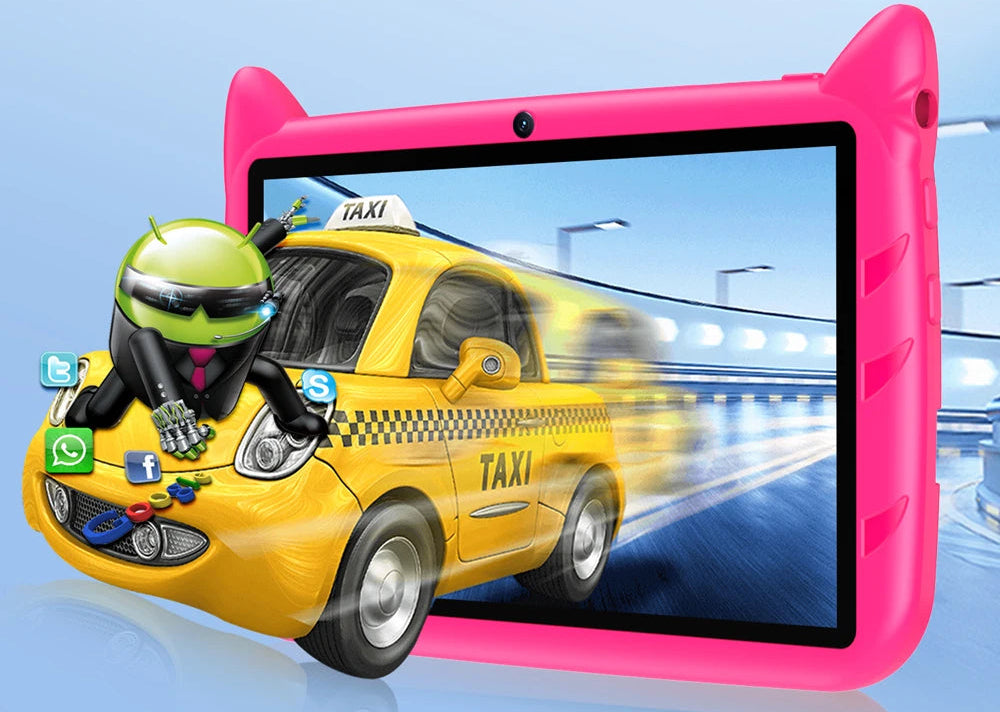 Tablette Enfant BDF 7” – Android 13 – 4 Go RAM – 64 Go – Double Caméra – Wi-Fi – Ultra Fine